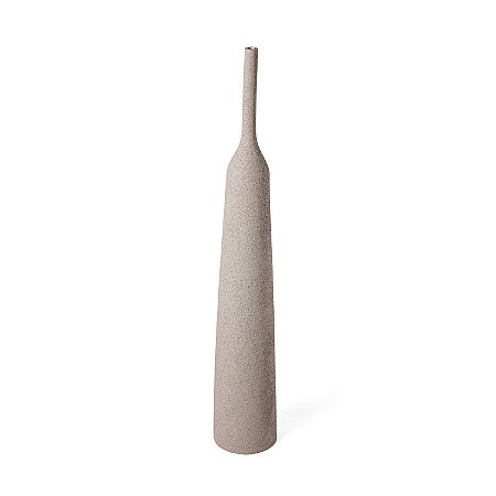 VASO EM POLIRRESINA CINZA MART 80cm
