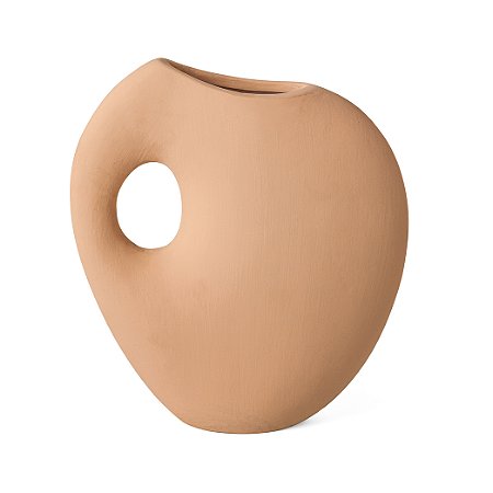 VASO EM CERAMICA BEGE MART 27CM