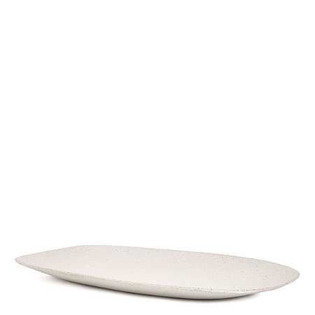 BANDEJA EM CERAMICA OFF WHITE MART 46,5cm