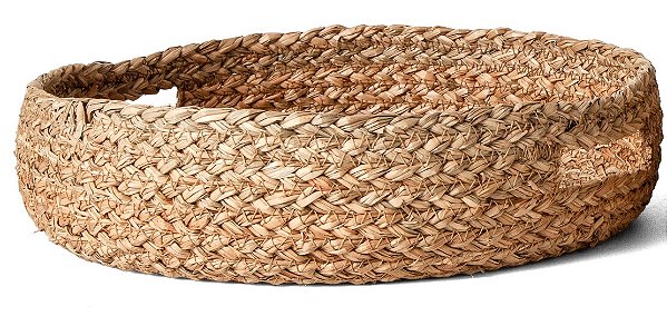 CESTO BANDEJA EM FIBRA NATURAL MART 32cm