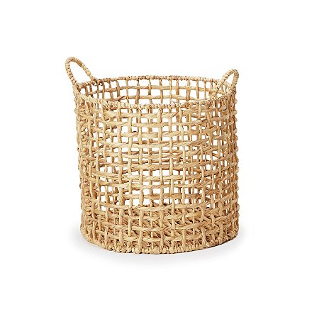 CESTO EM FIBRA NATURAL MART 30x34cm