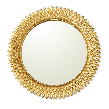 ESPELHO EM POLIRRESINA DOURADO MART 48cm