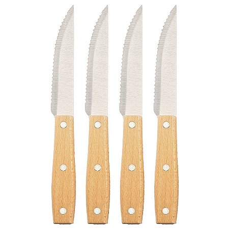 JOGO DE FACAS PARA CHURRASCO 4 PCS TIMELESS MEK