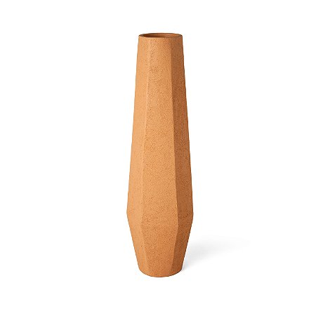 VASO EM POLIRRESINA BEGE MART 50cm