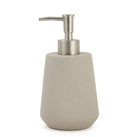 PORTA-SABONETE LIQUIDO EM CIMENTO CINZA 200 ML MART