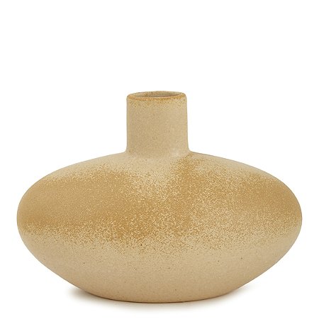 VASO EM CERAMICA BEGE MART 17CM