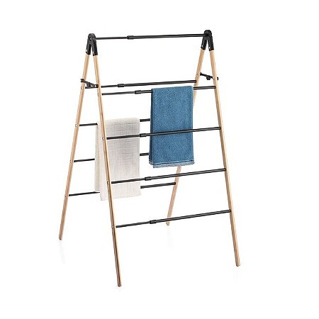 VARAL TRIANGULAR 5 ANDARES BAMBU C/HASTES EXPANSIVEIS - OIKOS