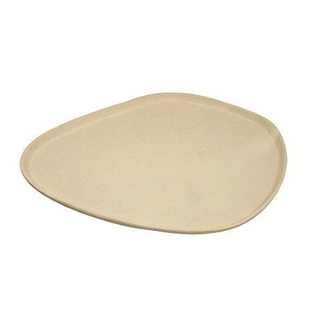 BANDEJA DECORATIVA EM METAL ORGANICA FENDI -33x29cm