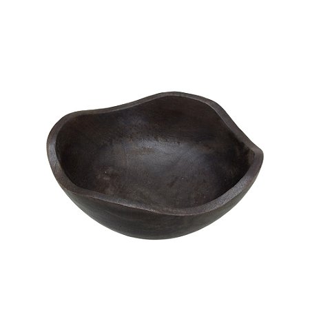 CENTRO DE MESA DECORATIVO EM MADEIRA NA COR MARROM 7x19,5cm