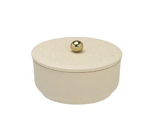 CAIXA PORTA JOIA DECORATIVA EM METAL FENDI - 7,5X10,5CM