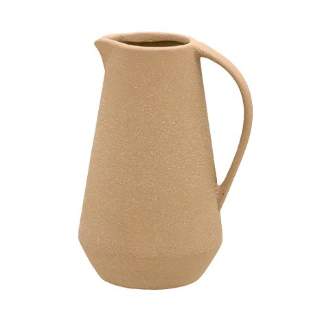VASO JARRO  DECORATIVO EM CERAMICA NA COR TERRACOTA 25CM