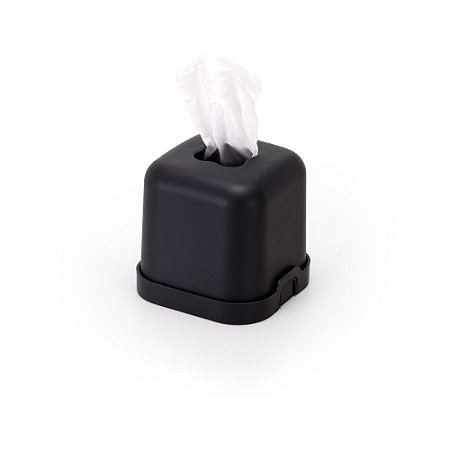PORTA PAPEL HIGIENICO EM PLASTICO PRETO 12,6CM ARTHI