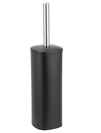 ESCOVA SANITARIA TITANUS PRETO EM METAL E PLASTICO 39cm