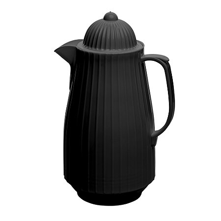 GARRAFA TERMICA DE PLASTICO MINI BAMBU PRETA 400ML - LYOR