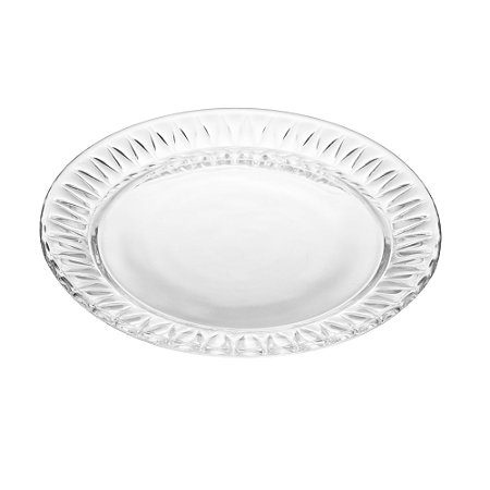 CJ 2 PRATOS DE SOBREMESA CRISTAL DE CHUMBO 19,5CM - LYOR