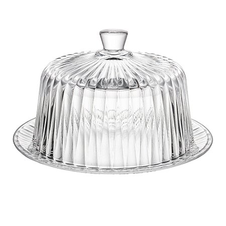 QUEIJEIRA DE CRISTAL DE CHUMBO COM TAMPA RADIAL 19,5CM -LYOR
