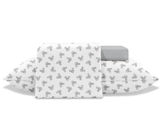 JG LENCOL CASAL 4PCS TOQUE DE SEDA DISNEY MICKEY BR/CZ