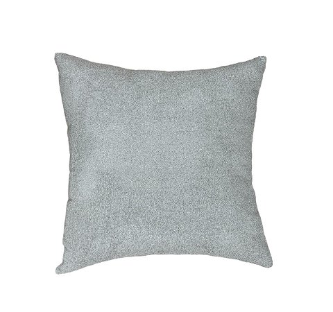 Almofada Quadrada Boucle Cinza 50x50cm Premium