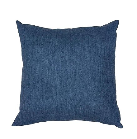 Almofada Quadrada Veludo Marinho 50x50cm Premium