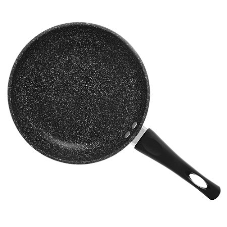 FRIGIDEIRA EM ALUMINIO E CERAMICA INDUCAO PRETA 24CM -LYOR