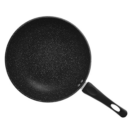 FRIGIDEIRA WOK EM ALUMINIO E CERAMICA INDUCAO PRETA LYOR