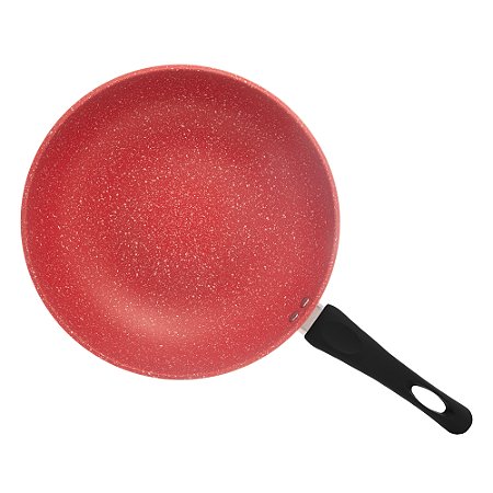 FRIGIDEIRA WOK ALUMINIO E CERAMICA INDUCAO VERMELHA - LYOR
