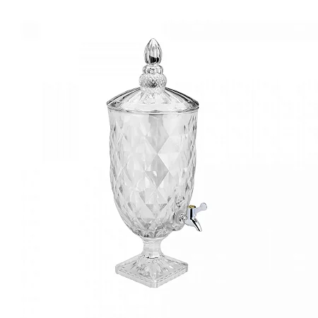 DISPENSER / SUQUEIRA DE CRISTAL ECOLOGICO DIAMOND 5L - LYOR