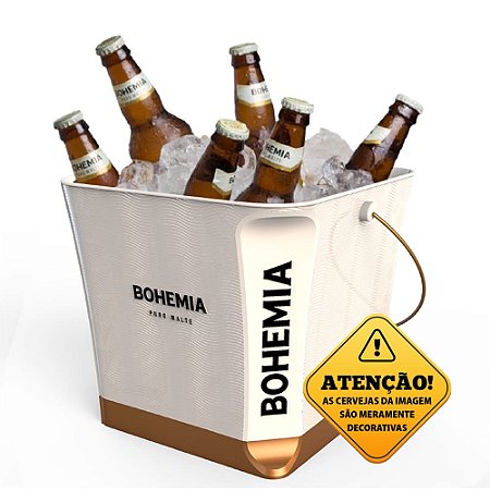 Balde de Gelo e Cerveja Bohemia Licenciado