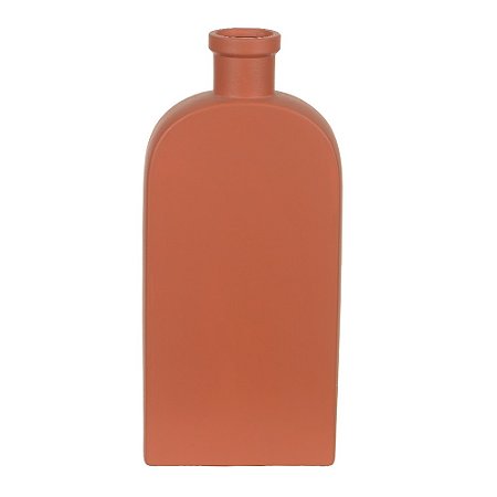 VASO GARRAFA DECORATIVO CERAMICA TERRACOTA 40x18cm