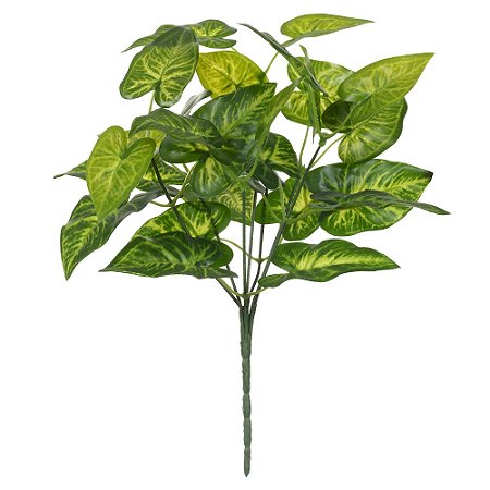 FOLHAGEM CALADIUM FORRACAO TOQUE REAL 30cm