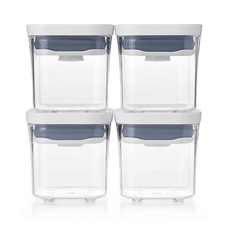 CJ 4PC POTE POP 2.0 QUADRADO 189ML - OXO