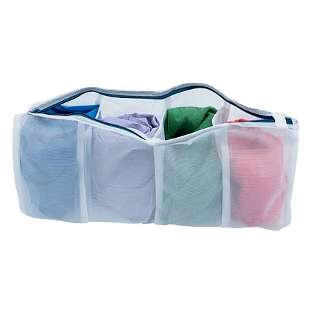 SACO PARA MAQUINA DE LAVAR ROUPA 4 DIVISORIAS OIKOS BRANCO