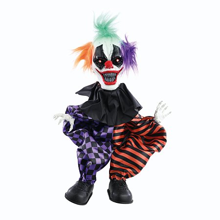 PALHACO BILL DECOR SOM LUZ MOVIMENTO 38CM HALLOWEEN
