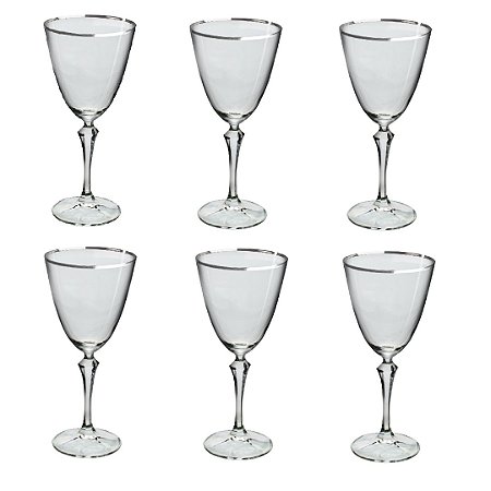 JG 06 TACAS AGUA ELIZABETH CRISTAL ECOLOGICO 350ML BOHEMIA