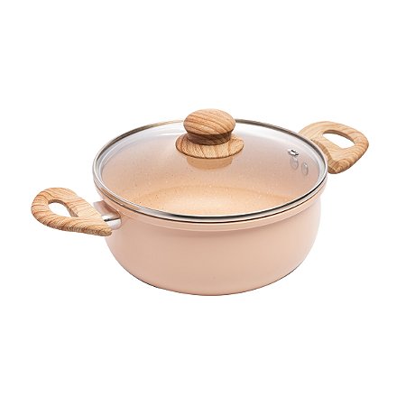 CACAROLA INDUCAO DE ALUMINIO C/ REVESTIMENTO CERAMICO B 20CM