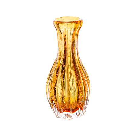 VASO DE VIDRO ITALY AMBAR 8,5CM X 15CM - WOLFF