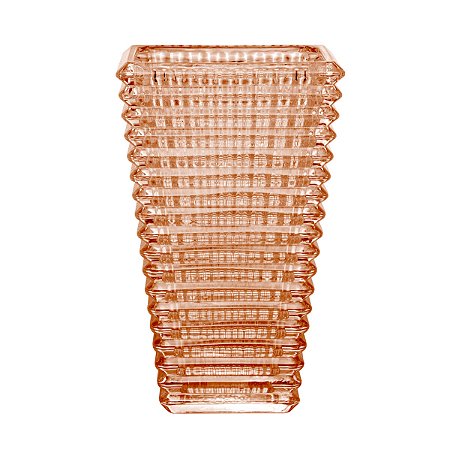 VASO DE CRISTAL DE CHUMBO MAYA AMBAR DECORATIVO 22,5cm WOLFF