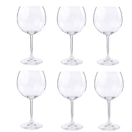 CJ 06 TACAS VINHO BOHEMIA GASTRO CRISTAL DE TITANIO 570ML