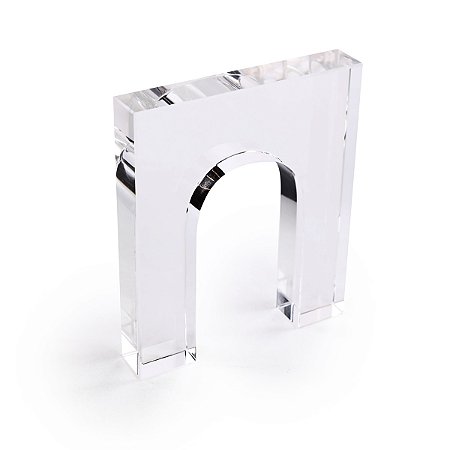 ESCULTURA ARCO DECORATIVO CRISTAL INCOLOR 3X15X17,5CM