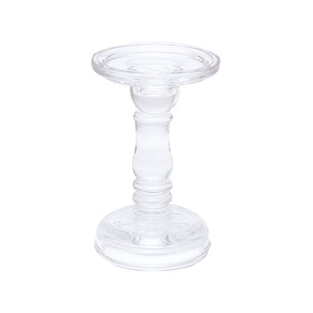 CASTICAL DECORATIVO EM VIDRO TRANPARENTE 15CM