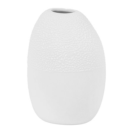 VASO DECORATIVO CERAMICA BRANCO 11X8X7cm FLORARTE