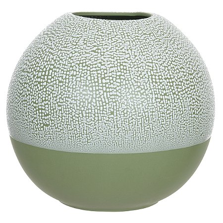 VASO DECOR CERAMICA VERDE 20CMX22CM FLORARTE