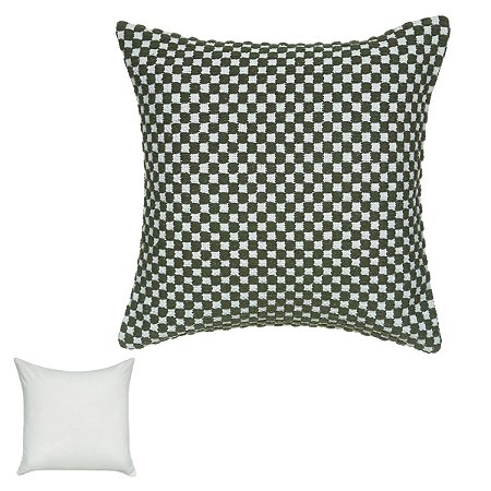 ALMOFADA ALGODAO VERDE 50X50CM FLORARTE