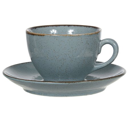 XICARA CHA C/ PIRES CERAMICA 220ML 7,3X15CM SOHO AZUL