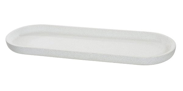 BANDEJA CIMENTO  BRANCO 1,7X31X11cm - FLORARTE