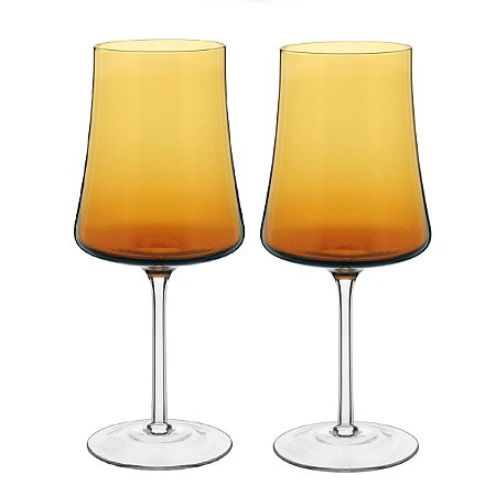 JG 2PÇ TAÇAS ÁGUA LATOUR VIDRO AMBAR 560ml