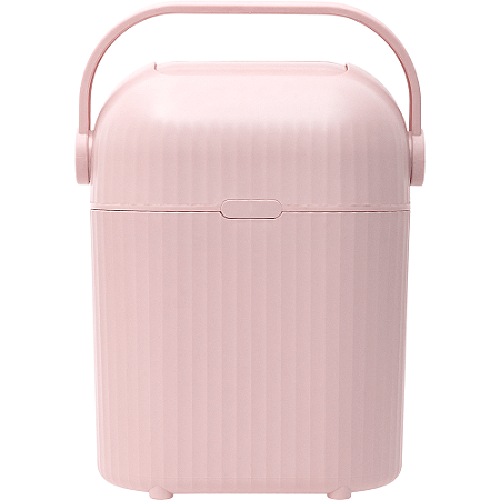 LIXEIRA ANTIODOR PARA FRALDAS ROSA 36 X 30CM BUBA