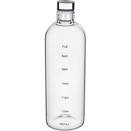 GARRAFA HOME&CO COM TAMPA VIDRO 1L 26x8x8cm TRANSPARENTE