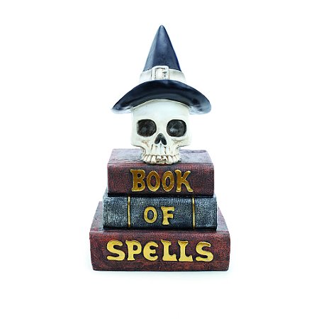 ESCULTURA DE RESINA CRANIO DECORATIVO SHAKESPEARE HALLOWEEN