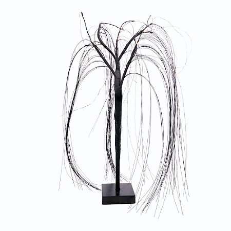 ARVORE SOMBRIA DECORATIVA C/ LED LARANJA HALLOWEEN